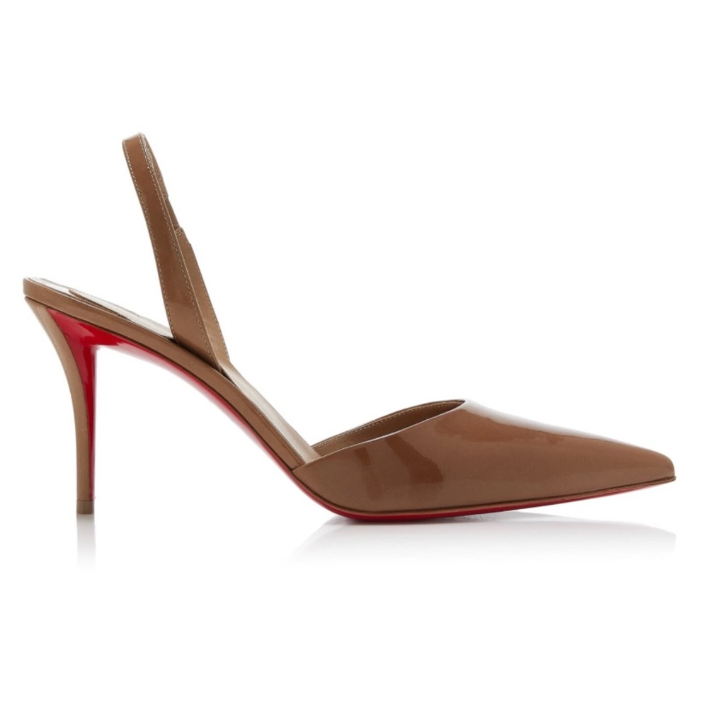 Christian Louboutin Apostropha Sling 80 Lionne Slingback Pointed Heel Pump 39